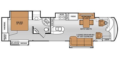 2015 Thor Motor Coach Tuscany 40KQ, $ 139,990