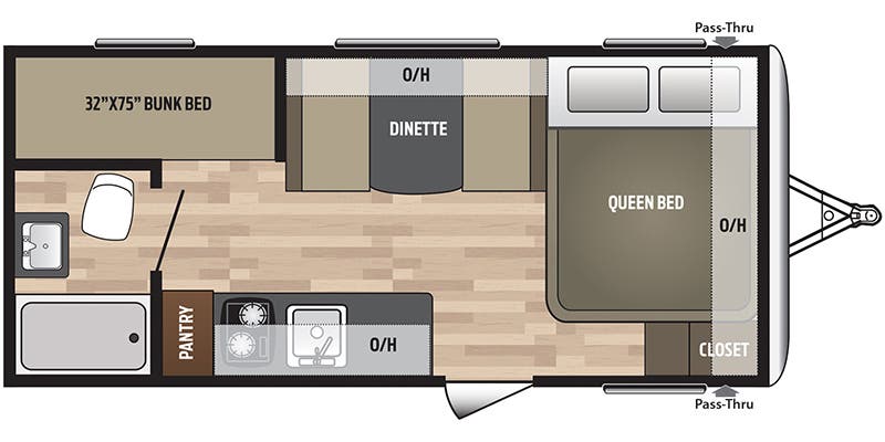 2019 Keystone Springdale Mini 1800BH, $ 8,995
