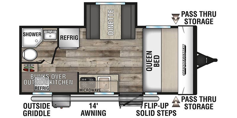 2022 KZ Sportsmen Classic 191BHK, $ 12,990