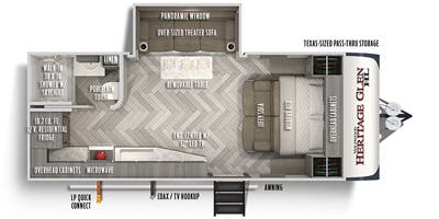2022 Forest River Wildwood Heritage Glen Hyper Lyt, $ 21,150