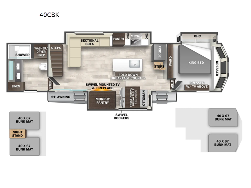 2026 Forest River Cedar Creek Cottage 40CBK, $ 0