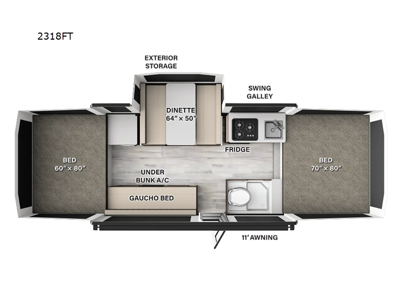 2025 Forest River Rockwood Freedom 2318FT, $ 22,950