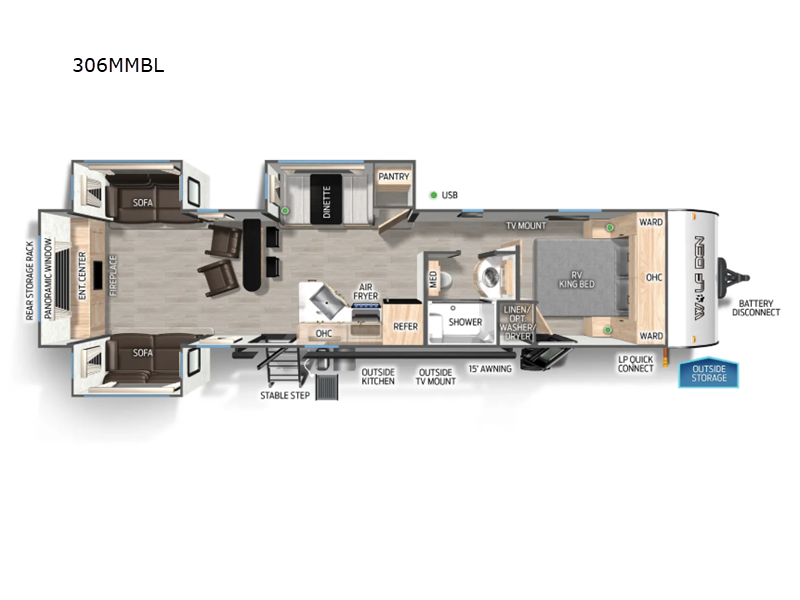 2025 Forest River Cherokee Black Label 306MMBL, $ 69,966