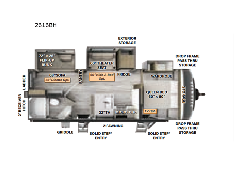 2024 Forest River Rockwood Ultra Lite 2616BH, $ 37,990