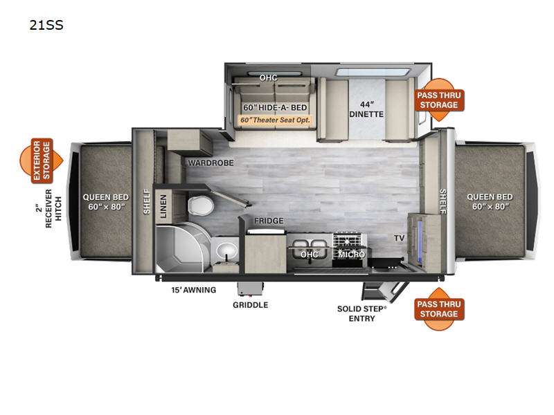 2023 Forest River Rockwood Roo 21SS, $ 45,818