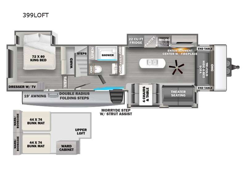 2023 Forest River Sandpiper Destination 399LOFT, $ 89,285