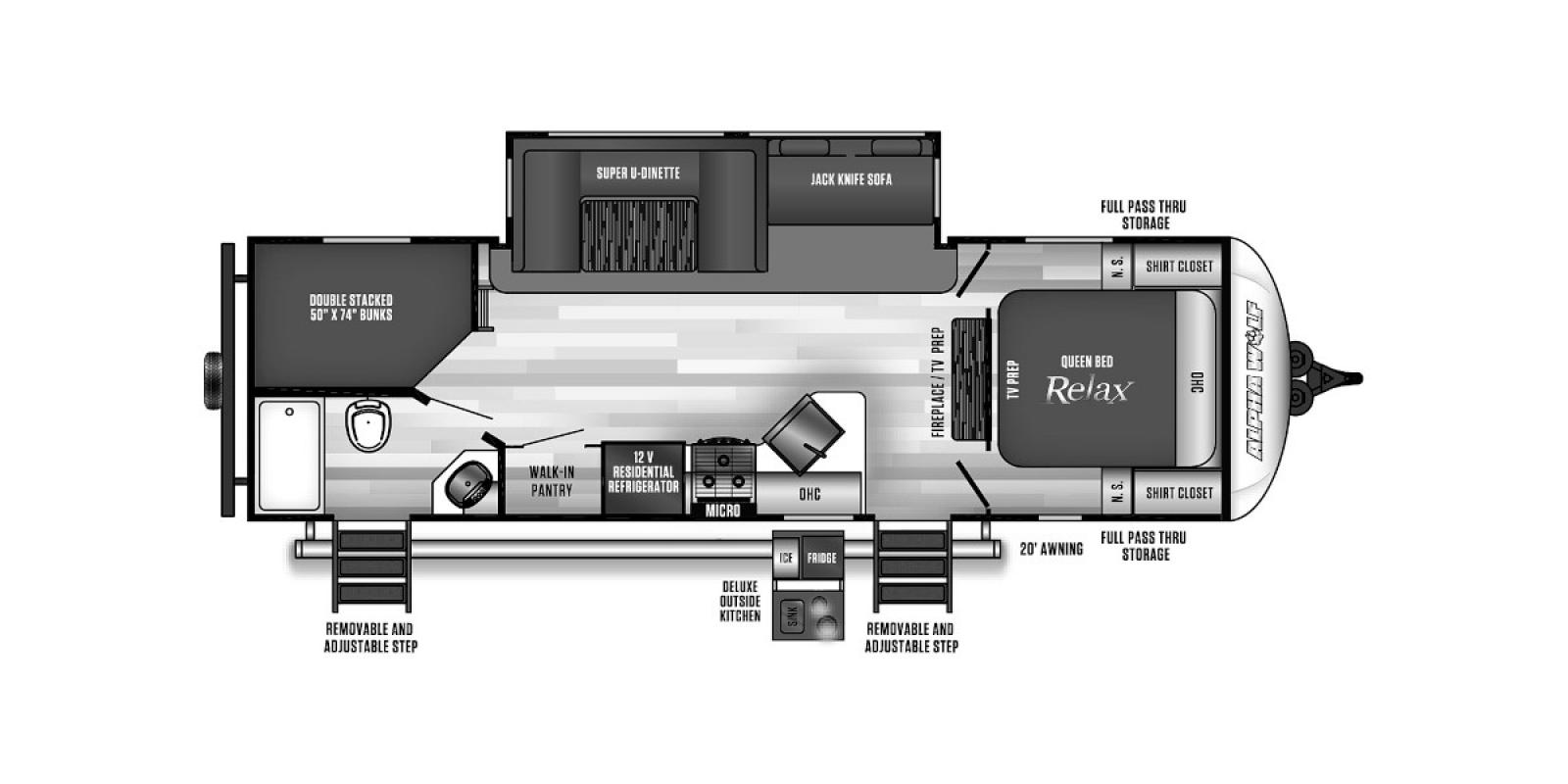 2021 Forest River Cherokee Alpha Wolf 26DBH-L, $ 19,900