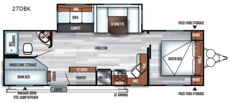 2018 Forest River Salem 27DBK, $ 0