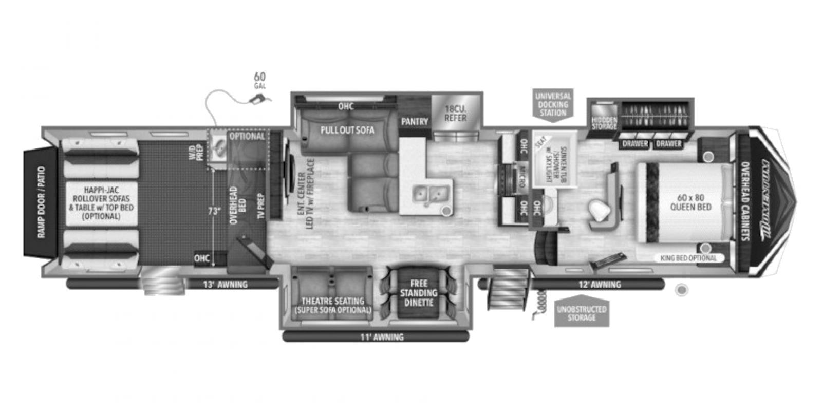 2021 Grand Design Momentum M-Class Toy Hauler 395M, $ 84,900