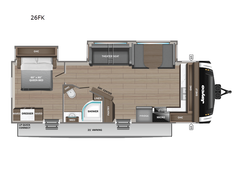 2026 Jayco Jay Feather 26FK, $ 63,354