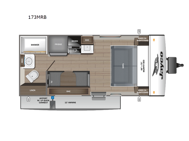 2025 Jayco Jay Feather Micro 173MRB, $ 44,011