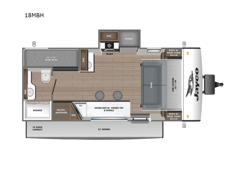 2025 Jayco Jay Feather Air 18MBH, $ 45,923