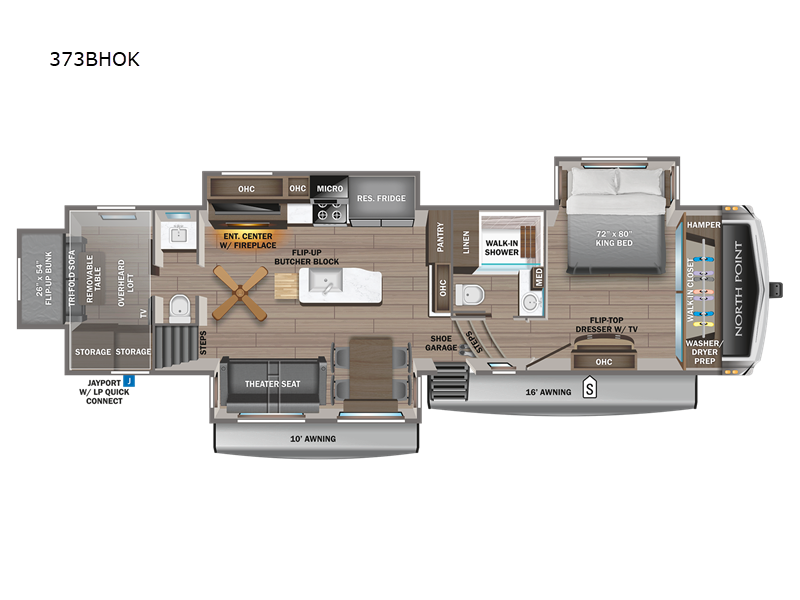 2023 Jayco North Point 373BHOK, $ 85,990