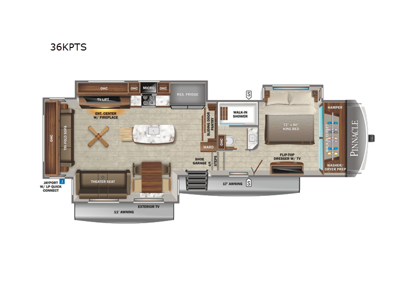 2022 Jayco Pinnacle 36KPTS, $ 89,990