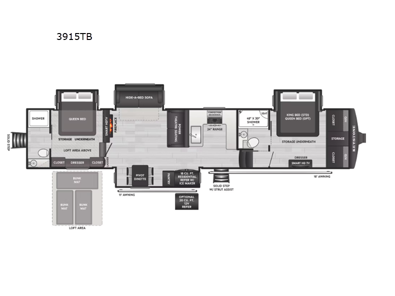 2026 Keystone Montana 3915TB, $ 137,228