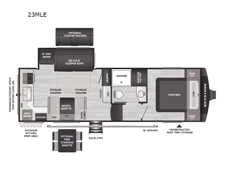 2026 Keystone Cougar Half-Ton (Fifth Wheel) 23MLE, $ 63,743