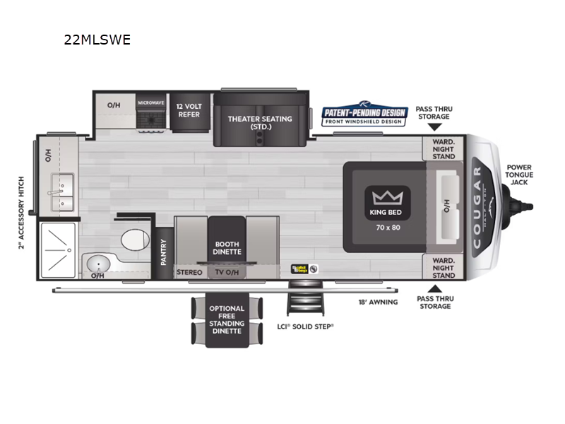 2025 Keystone Cougar Half-Ton (Travel Trailer) 22M, $ 45,990
