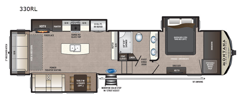 2019 Keystone Montana High Country 330RL, $ 49,990
