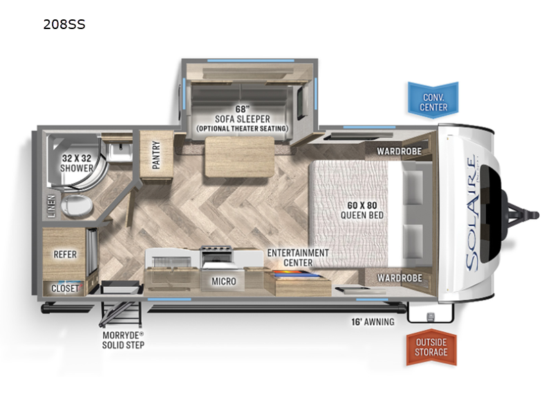 2023 Palomino SolAire Ultra Lite 208 SS, $ 24,990