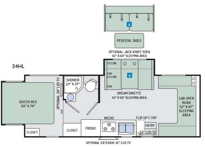 2017 Thor Motor Coach Four Winds Sprinter 24HL, $ 82,990