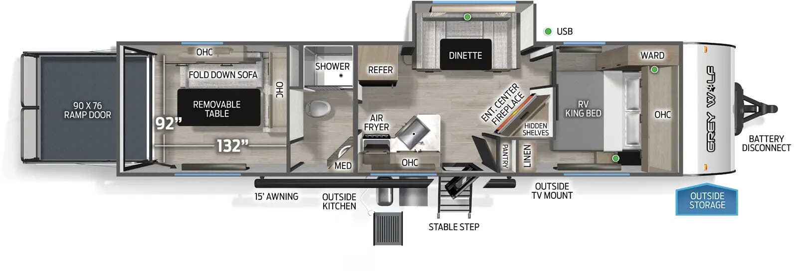 2026 Forest River Cherokee Grey Wolf Toy Haulers 2, $ 34,999
