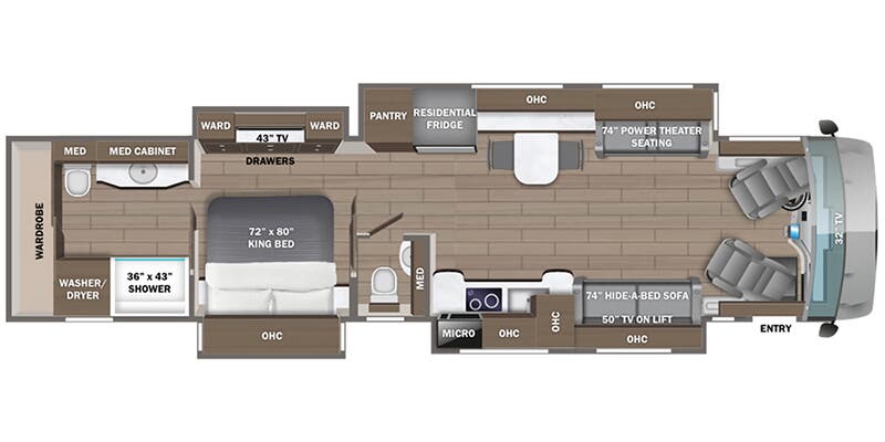 2026 Entegra Coach Cornerstone 45V, $ 679,997