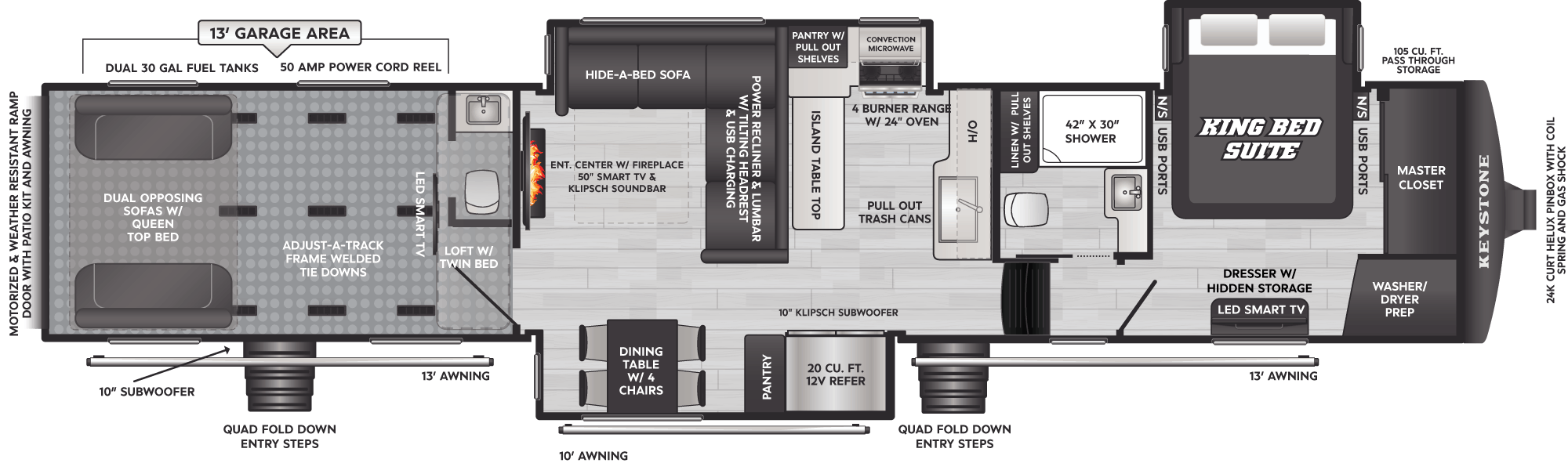 2026 Keystone Raptor 441HB, $ 144,995