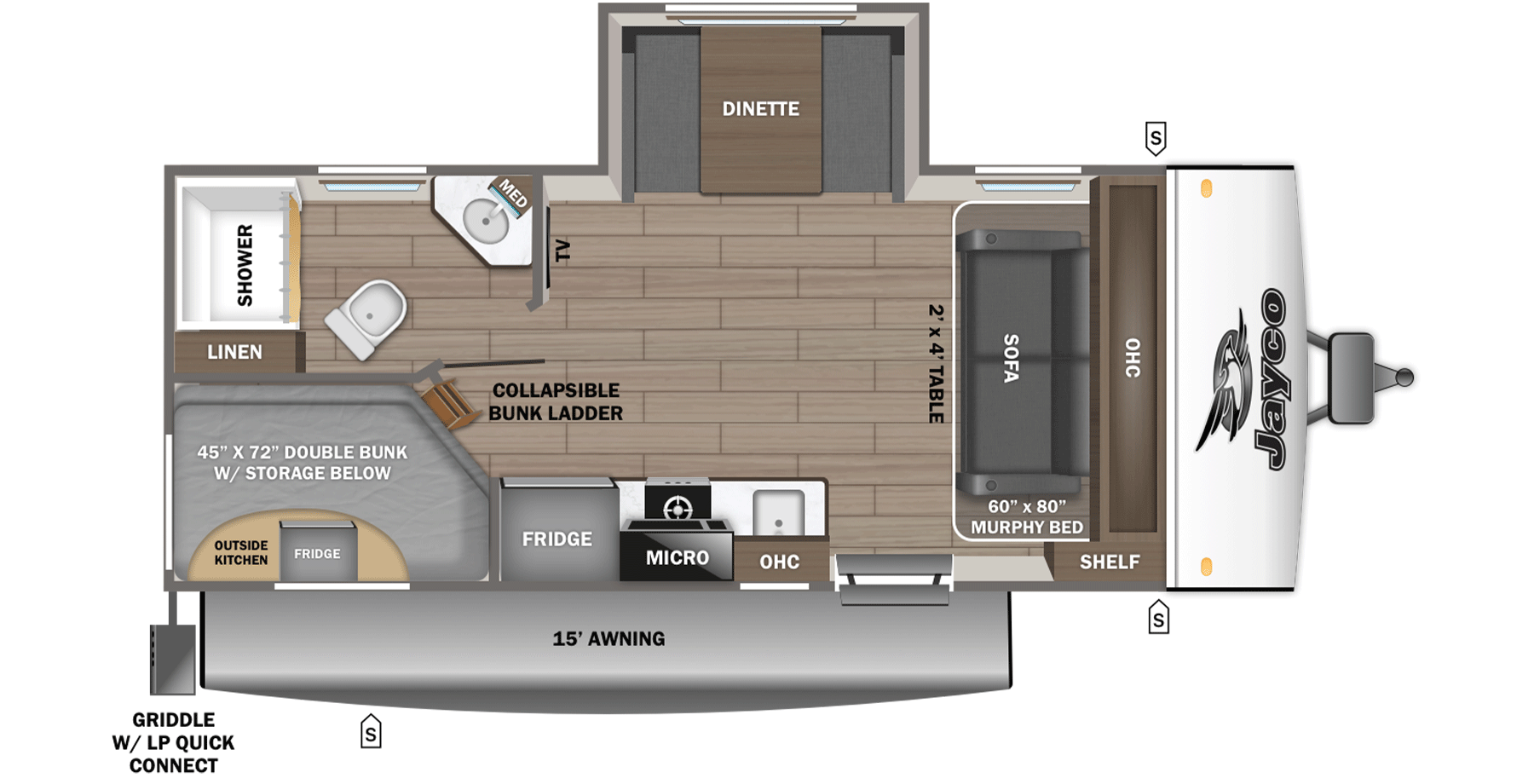 2026 Jayco Jay Feather Air 19MBS, $ 29,999