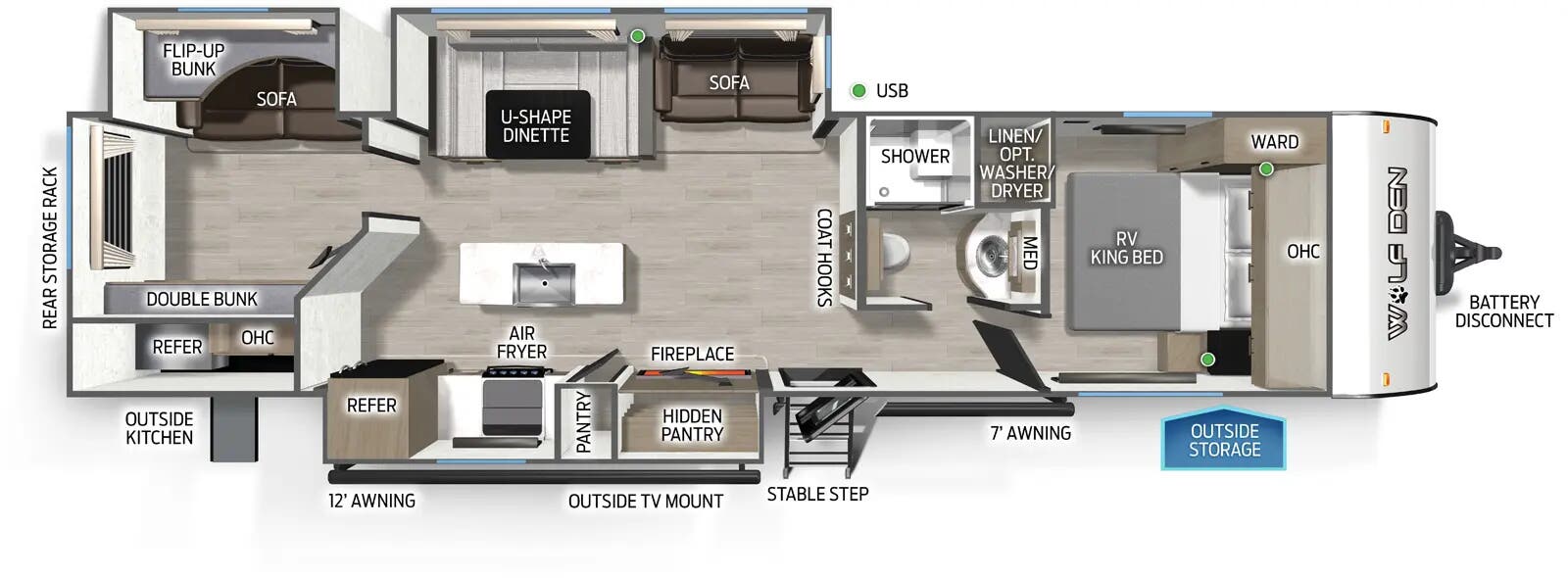 2026 Forest River Cherokee Wolf Den 304SR, $ 39,999