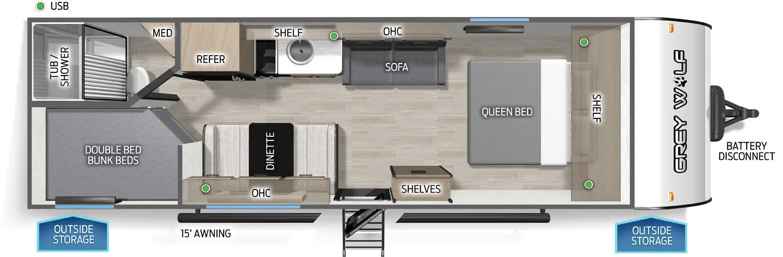 2026 Forest River Cherokee Grey Wolf Travel Traile, $ 17,999