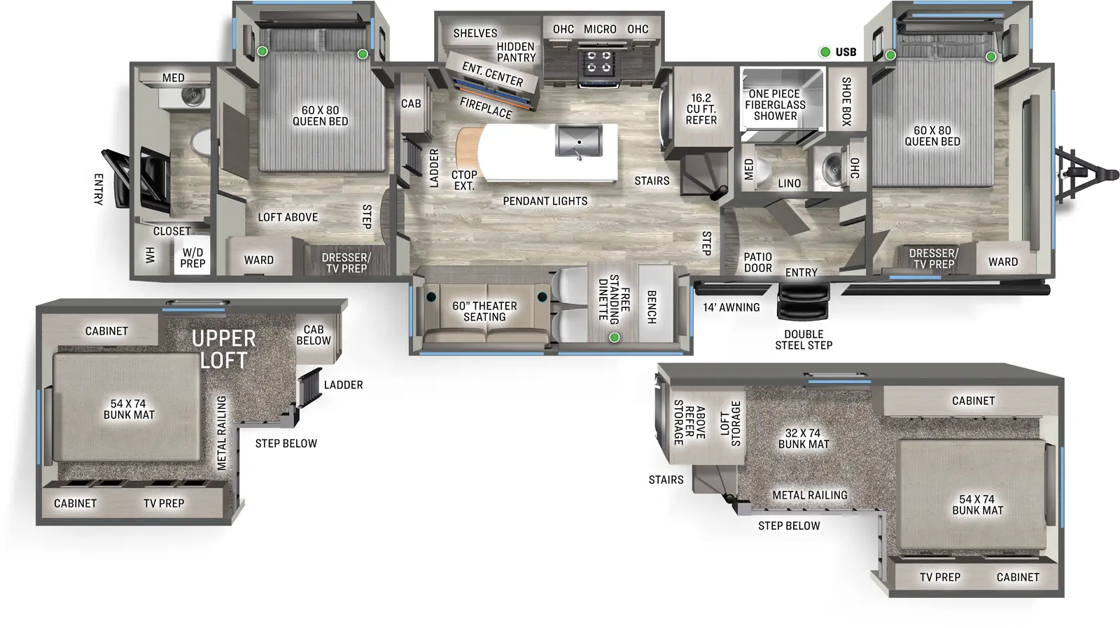2026 Forest River Sandpiper Destination 41DUPLEX, $ 65,999