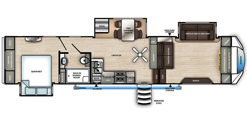 2021 Forest River Sandpiper 3550FL, $ 41,865