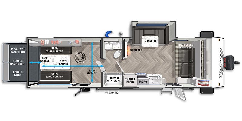 2022 Forest River Wildwood FSX 280RT, $ 27,500