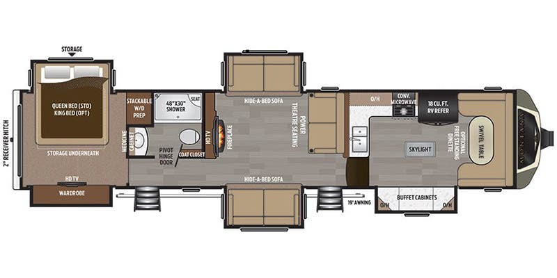2018 Keystone Montana 3820FK, $ 57,500