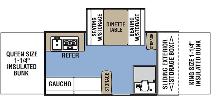 2020 Coachmen Clipper Classic 1285 SST, $ 12,850