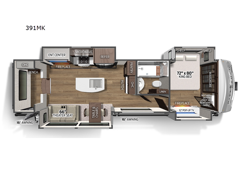 2023 Palomino River Ranch 391MK, $ 84,995