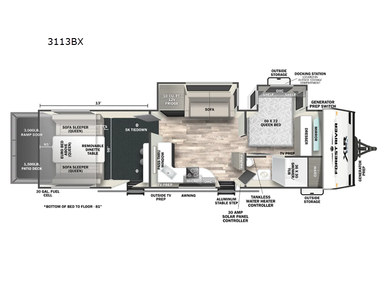 2026 Forest River XLR Boost X 3113BX, $ 93,125