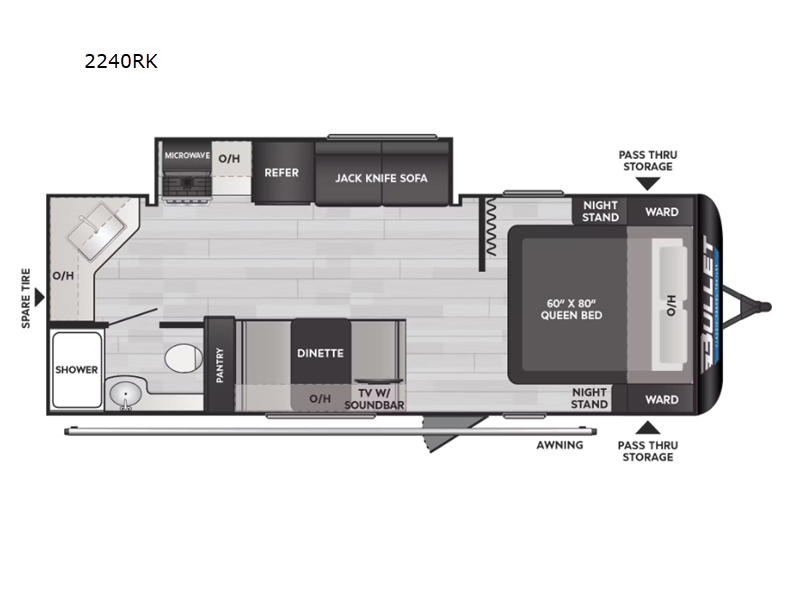 2025 Keystone Bullet Classic (East) 2240RK, $ 32,108