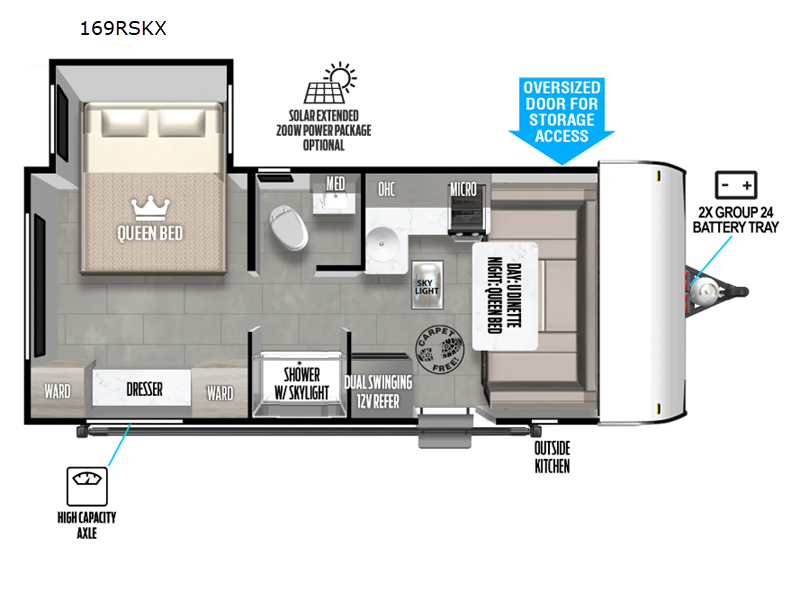 2025 Forest River Salem FSX 169RSK, $ 44,243