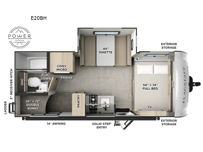 2026 Forest River Flagstaff E-Pro E20BH, $ 34,582