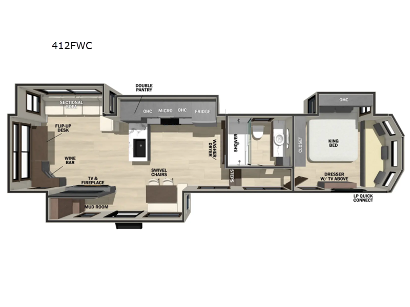 2026 Forest River Cedar Creek Cottage 412FWC, $ 92,999