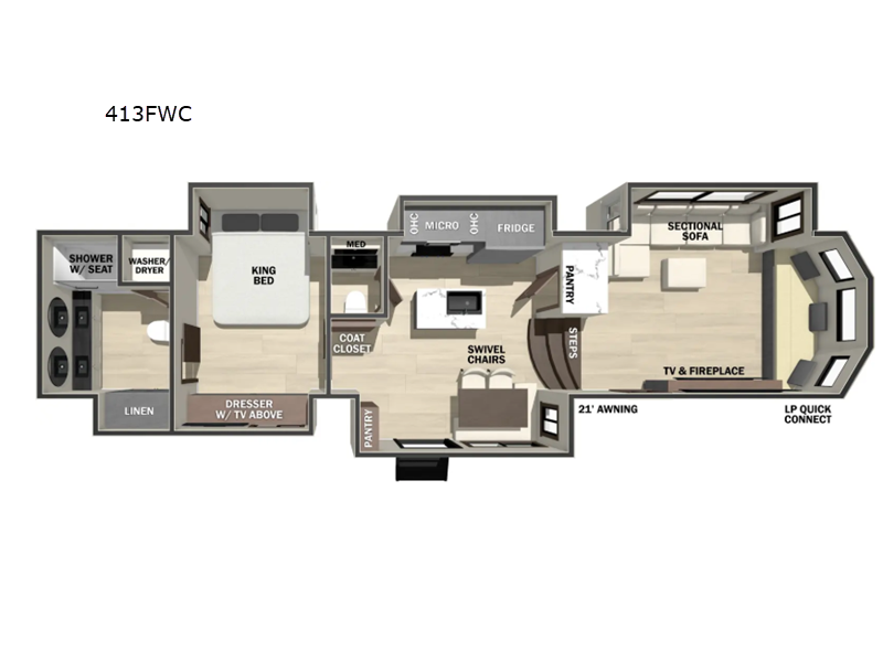 2026 Forest River Cedar Creek Cottage 413FWC, $ 139,947