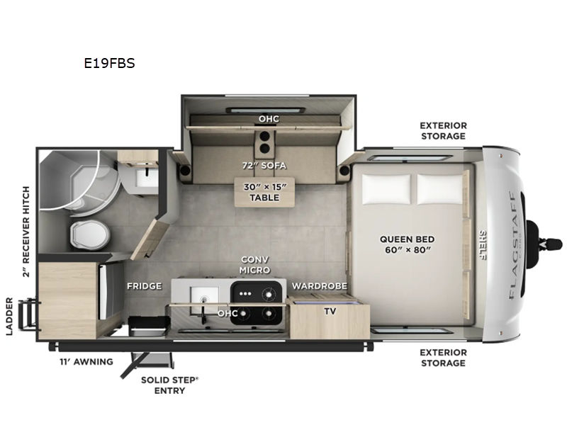 2026 Forest River Flagstaff E-Pro E19FBS, $ 32,445