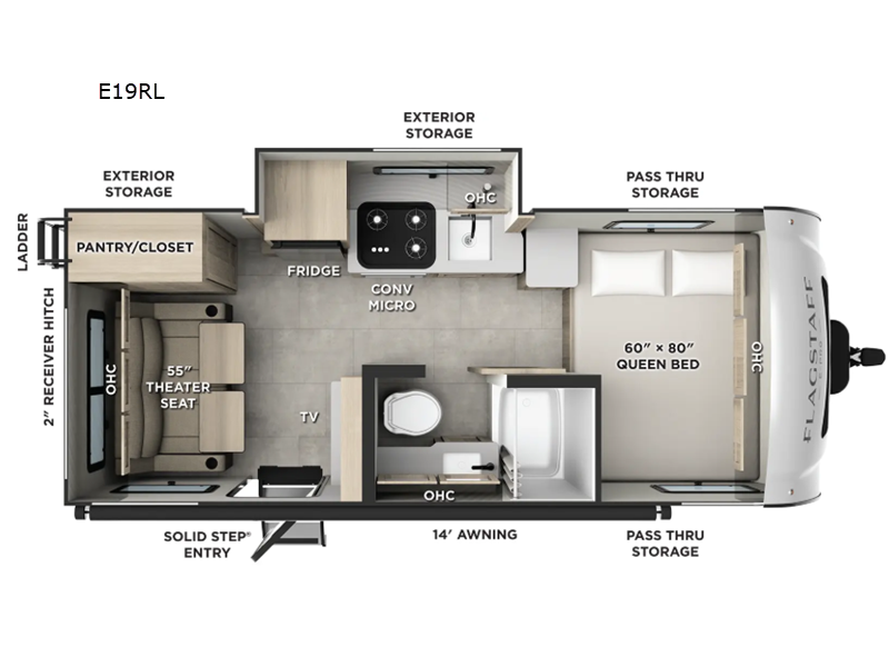 2026 Forest River Flagstaff E-Pro E19RL, $ 34,296