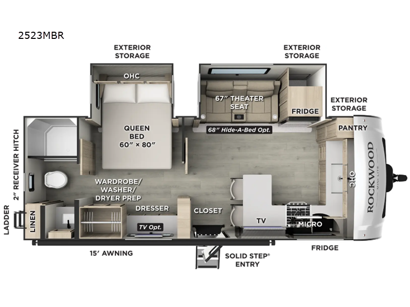 2026 Forest River Rockwood Mini Lite 2523MBR, $ 57,920