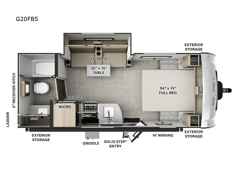 2025 Forest River Rockwood Geo Pro G20FBS, $ 36,552