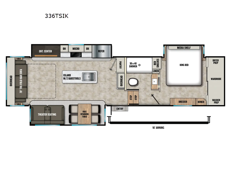 2027 Coachmen Chaparral 336TSIK, $ 0
