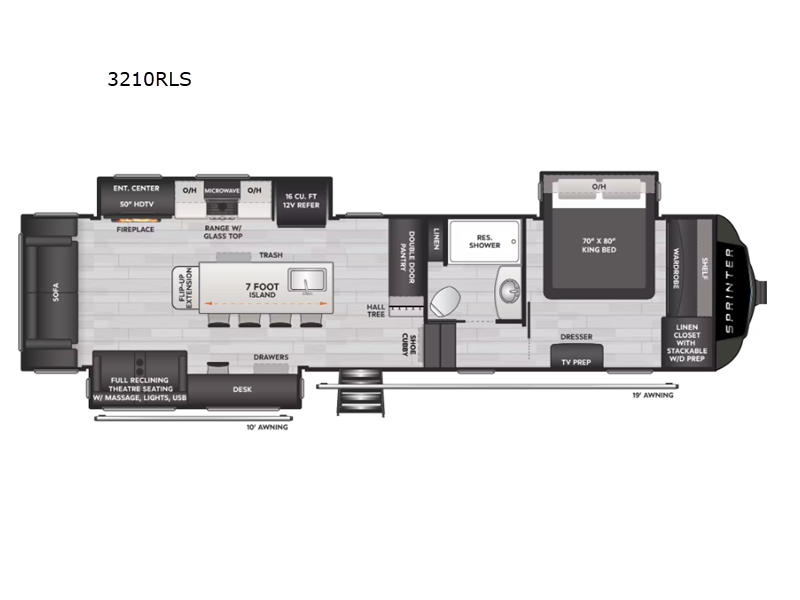 2025 Keystone Sprinter 3210RLS, $ 52,999