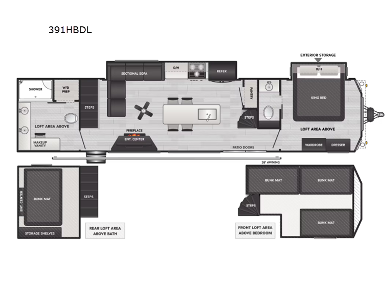 2025 Keystone Retreat 391HBDL, $ 104,994