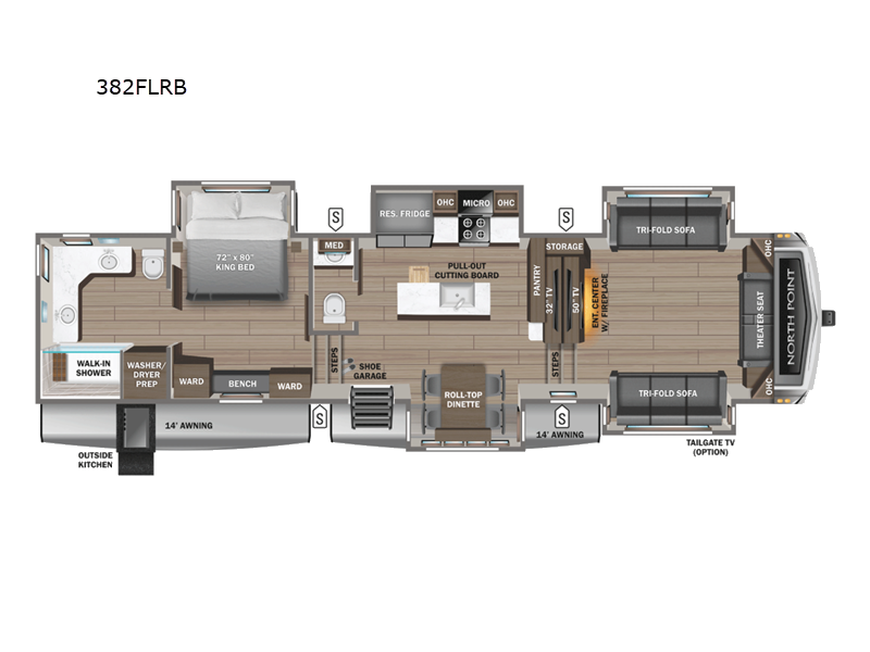 2026 Jayco North Point 382FLRB, $ 168,047